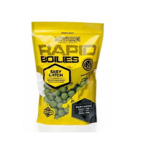 MIVARDI - Boilies Rapid Easy Catch cesnak & chilli 950 g 24 mm