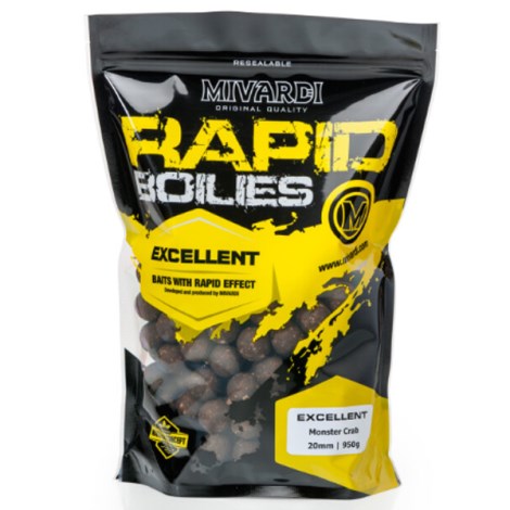 MIVARDI - Boilies Rapid Excellent Monster Crab 24 mm 250 g