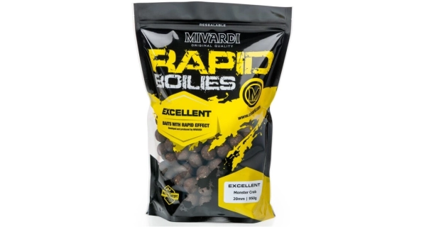 MIVARDI - Boilies Rapid Excellent Monster Crab 24 mm 950 g