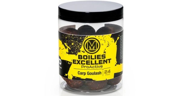 MIVARDI - Boilies Rapid Excellent ProActive Kaprí guláš 24 mm 150 g
