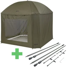 MIVARDI - Dáždnik Session Umbrella XL + Sada stabilizačných tyčí Hardcore Session Umbrella XL