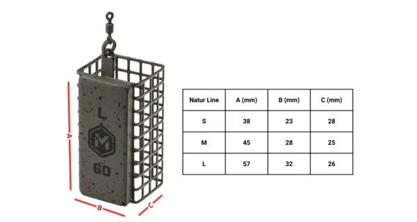 MIVARDI - Feederové krmítko Nature line Square veľ. M 40 g