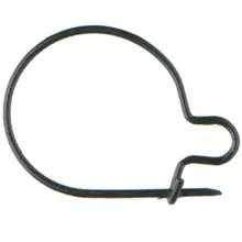 MIVARDI - Klip na červy 10 mm 20 ks Čierna