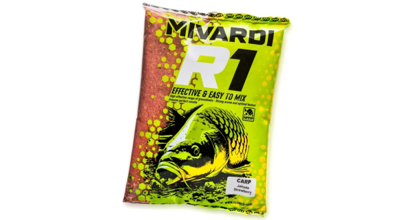 MIVARDI - Kŕmičková zmes R1 Carp 950 g Jahoda
