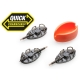 MIVARDI - Kŕmidlo Method Feeder Set QMR Grip L 30 g + 40 g + 50 g + Formička