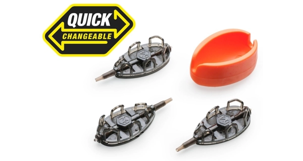 MIVARDI - Kŕmidlo Method Feeder Set QMR Grip L 30 g + 40 g + 50 g + Formička