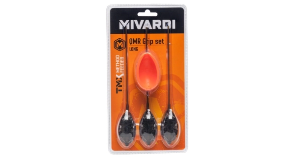MIVARDI - Kŕmidlo Method Feeder Set QMR Grip L Long 30 g + 40 g + 50 g + Formička