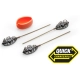 MIVARDI - Kŕmidlo Method Feeder Set QMR Grip L Long 30 g + 40 g + 50 g + Formička