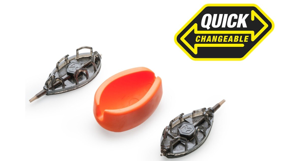 MIVARDI - Kŕmidlo Method Feeder Set QMR Grip XL 50 g + 60 g + Formička