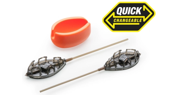 MIVARDI - Kŕmidlo Method Feeder Set QMR Grip XL Long 50 g + 60 g + Formička