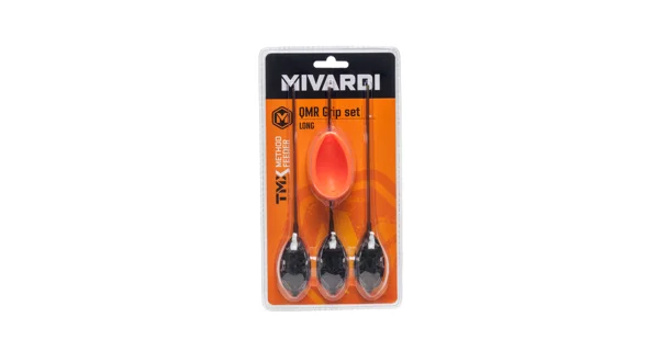 MIVARDI - Krmítko Method Feeder Set QMR Grip L Long 30 g + 40 g + 50 g + Formička