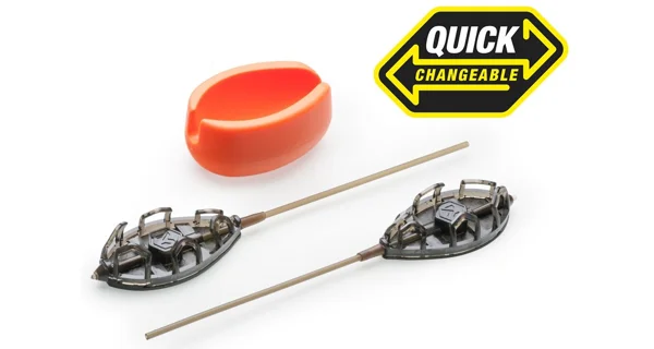 MIVARDI - Krmítko Method Feeder Set QMR Grip XL Long 50 g + 60 g + Formička