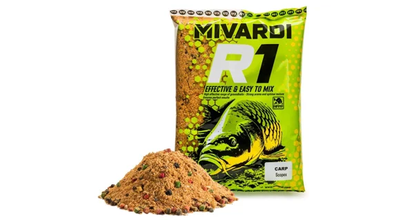 MIVARDI - Krmítková zmes R1 Carp 1,4 kg Scopex