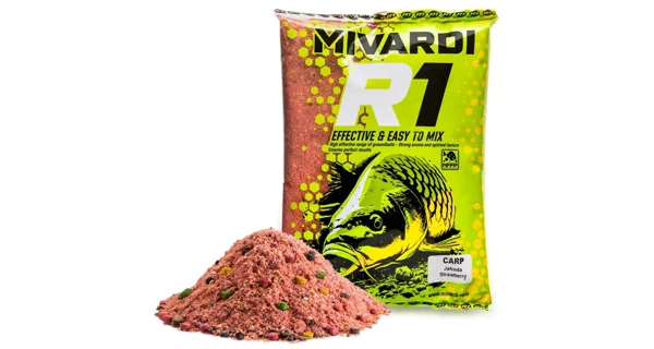 MIVARDI - Krmítková zmes R1 Carp 950 g Jahoda