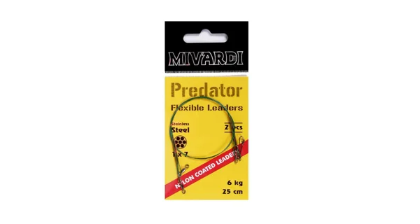 MIVARDI - Lanká na dravce Predator (stavce + karabínka) 2 ks 45 cm 12 kg