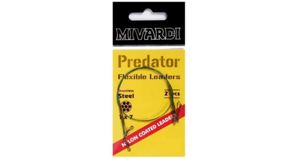MIVARDI - Lanká na dravce Predator (stavce + karabínka) 2 ks 45 cm 12 kg