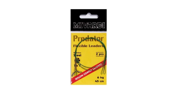 MIVARDI - Lanká na dravce Predator (stavce + očko) 2 ks 45 cm 9 kg