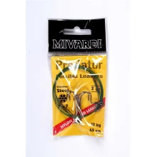 MIVARDI - Lanká na dravce Predator (stavce + trojháčik) 25 cm 6 kg 2 ks