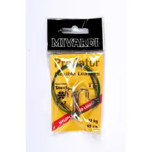 MIVARDI - Lanko na dravce Predator Obratlík + trojháčik 25 cm 6 kg 2 ks