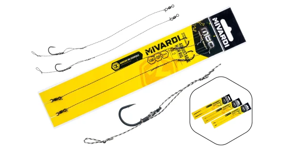 MIVARDI - Náväzec Adjustable Hair Rig 19 cm 25 lb veľ. 6 2 ks