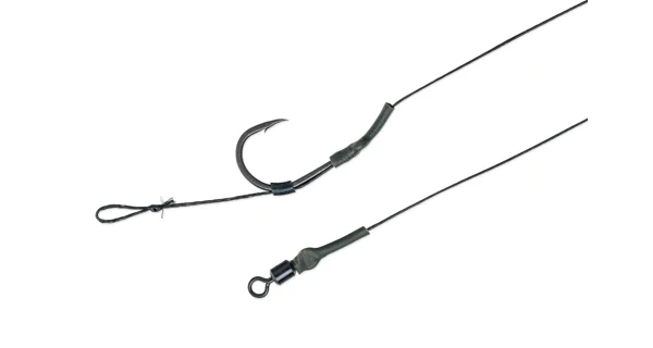 MIVARDI - Náväzec Classic Boilie Rig Easy s obratlíkom veľ. 2 Čierny