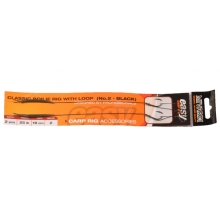 MIVARDI - Náväzec Classic Boilie Rig Easy s očkom veľ. 4 Čierny