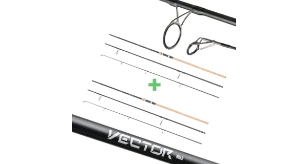 MIVARDI - Prút Vector MK2 FC 360H 3,6 m 3 lb Set 1+1 3 diely