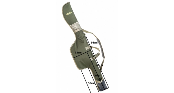 MIVARDI - Puzdro na prúty Camocode 145 cm - Double - 2 prúty