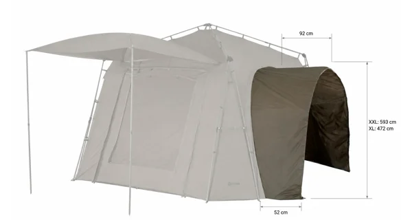 MIVARDI - Sada na napojenie bivakov k prístrešku Base Camp XL 2 ks