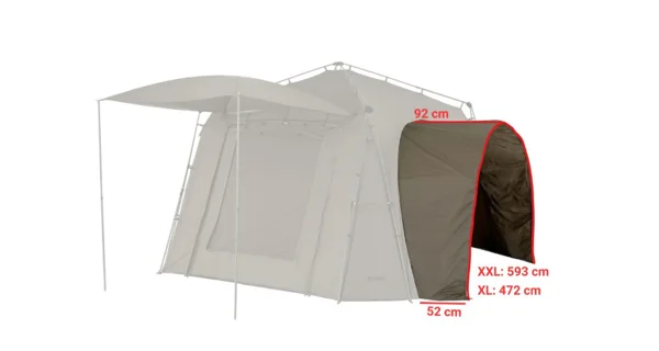 MIVARDI - Sada na napojenie bivakov k prístrešku Base Camp XXL 2 ks