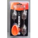 MIVARDI - Set krmítok Method Feeder Set Premium L 30 g + 40 g + 50 g + Formička