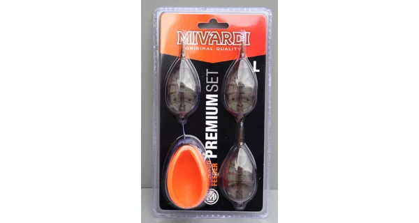 MIVARDI - Set krmítok Method Feeder Set Premium L 30 g + 40 g + 50 g + Formička