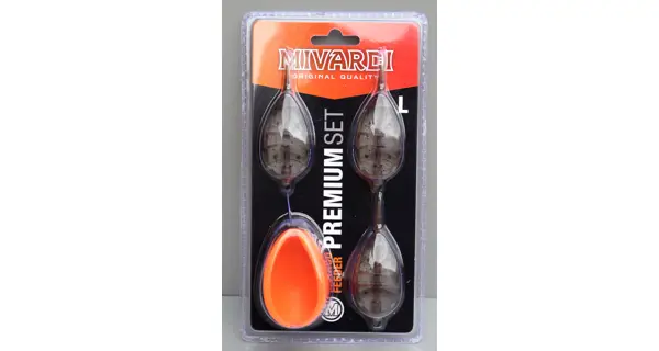 MIVARDI - Set krmítok Method Feeder Set Premium L 30 g + 40 g + 50 g + Formička
