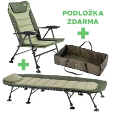 MIVARDI - SET Lehátko Comfort XL8 + Kreslo Premium Quattro + Podložka Entrix XL ZADARMO