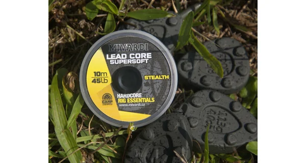 MIVARDI - Šnúrka Lead core supersoft - Stealth 10 m / 45 lb