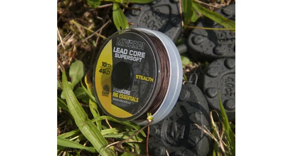 MIVARDI - Šnúrka Lead core supersoft - Stealth 10 m / 45 lb