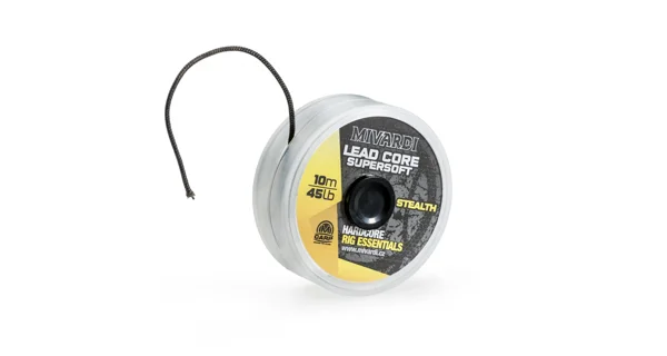 MIVARDI - Šnúrka Lead core supersoft - Stealth 10 m / 45 lb