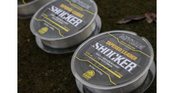 MIVARDI - Ujímaný vlasec Shocker Tapered Leader 0,30-0,47 mm 8,65 kg 5 x 12 m