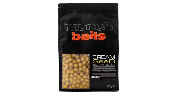 MUNCH BAITS - Boilies Cream Seed 14mm 5kg