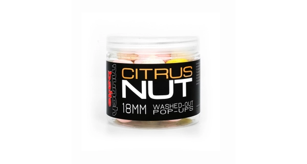 MUNCH BAITS - Plávajúce boilies Citrus Nut Washed Out 18mm 200ml
