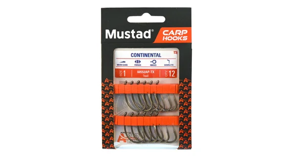 MUSTAD - Háčik Carp Continental veľ. 1 12 ks
