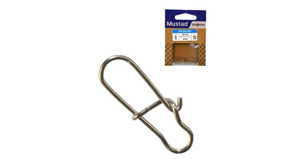 MUSTAD - Karabínka Duo Lock Snap veľ. 4 10 ks