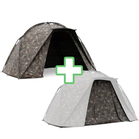 NASH - Bivak Titan Hide XL Camo Pro + Přední panel ZDARMA