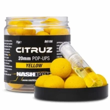 NASH - Boilie Pop Ups Citruz Yellow 20 mm 75 g + Booster Spray 3 ml