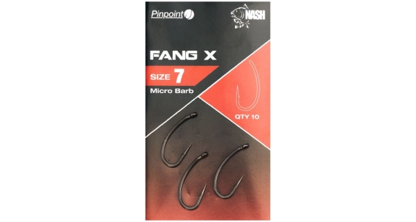 NASH - Háčik Pinpoint Fang X Micro Barbed veľ. 10 10 ks