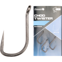 NASH - Háčiky bez protihrotu Chod Twister Barbless Pinpoint veľ. 5 10 ks