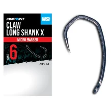 NASH - Háčiky Claw Long Shank X Micro Barbed veľ. 2 10 ks