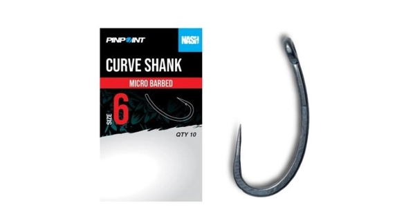 NASH - Háčiky Curve Shank Barbless veľ. 8 10 ks