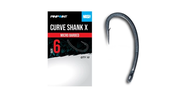 NASH - Háčiky Curve Shank X Micro Barbed veľ. 6 10 ks