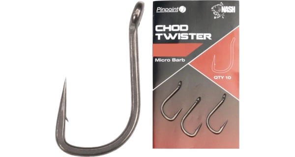NASH - Háčiky s mikro protihrotom Chod Twister Micro Barbed Pinpoint veľ. 2 10 ks